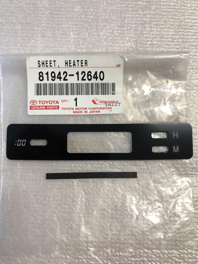 Шкала блока управления отопителя TOYOTA Corolla E120 8194212640